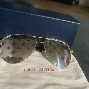 Louis Vuitton Gold Monogram Sunglasses